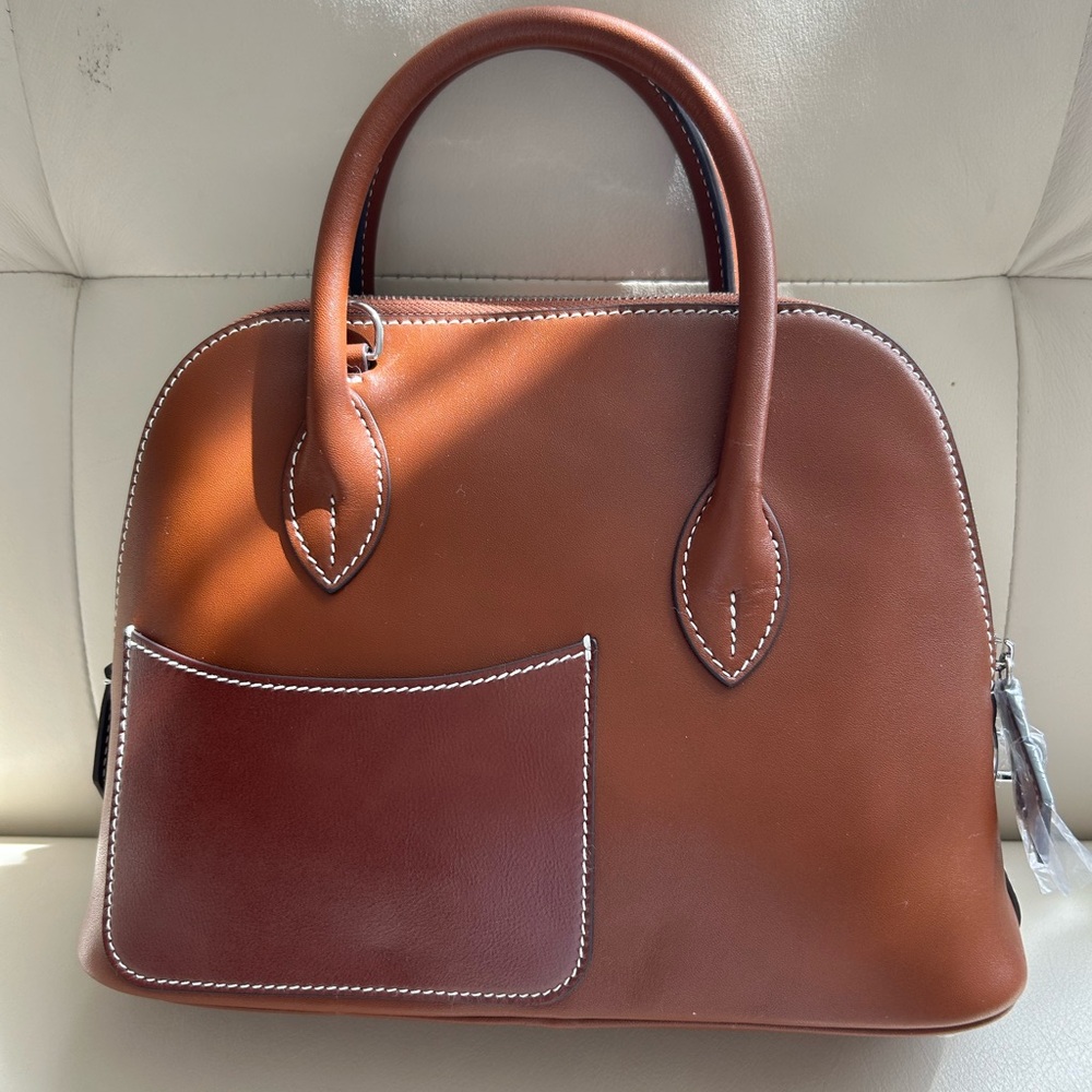 Brown bridle Leather Handbag